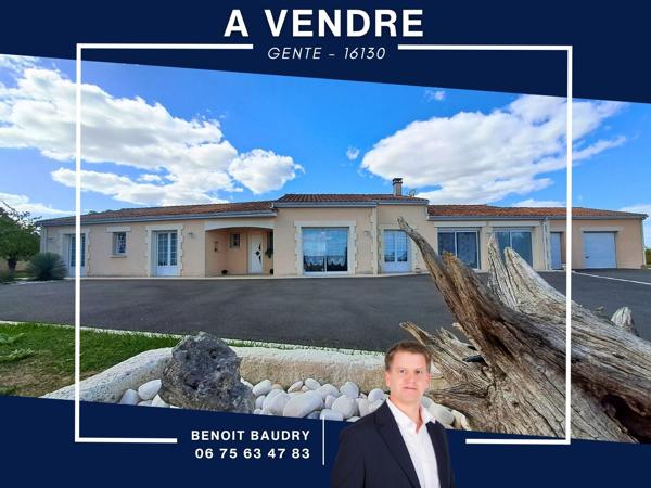 Maison de plain pied - 4 chambres - suite parentale - piscine - double garage
