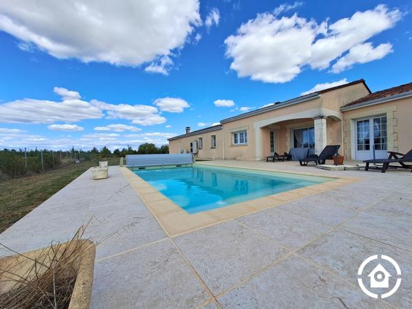 Maison de plain pied - 4 chambres - suite parentale - piscine - double garage