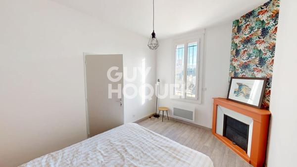 PERPIGNAN quartier des platanes, à vendre maison de ville, 4 pièces avec jardin et garage à motos