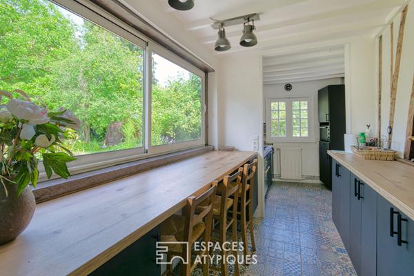 Ensemble de charme avec maison d’invités et jardin bucolique dans la région amiénoise