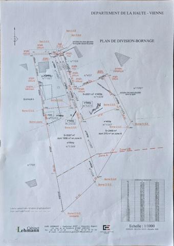 Terrain à vendre de 2 969,00 m² AUREIL (87)