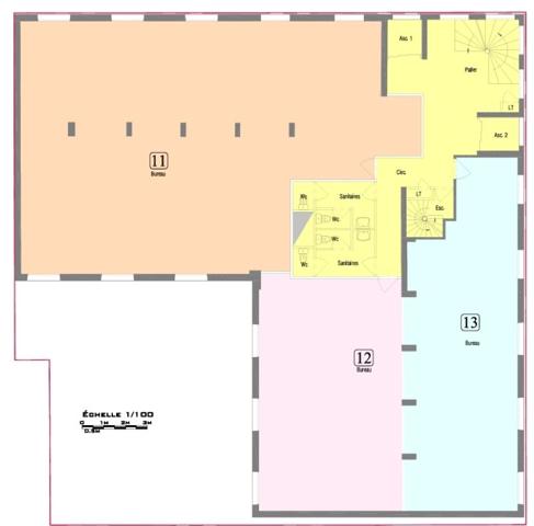 69007 LYON - Vente Bureaux  326 m²,  rue de l université