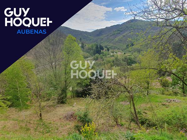 Terrain constructible de 1270m² à Antraigues sur Volane