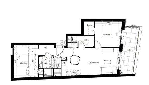 Vente / Appartement T3