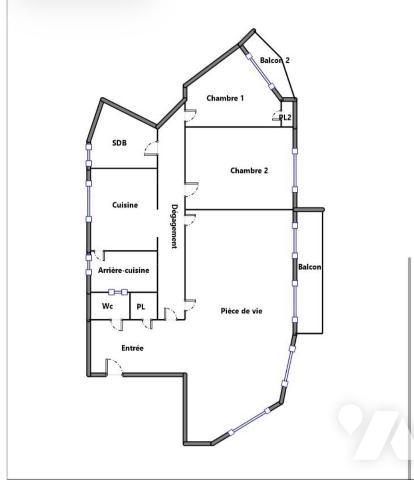 BREST, secteur PILIER ROOUGE/ SAINT MARC. A proximité immédiate des commodités et transports. C...