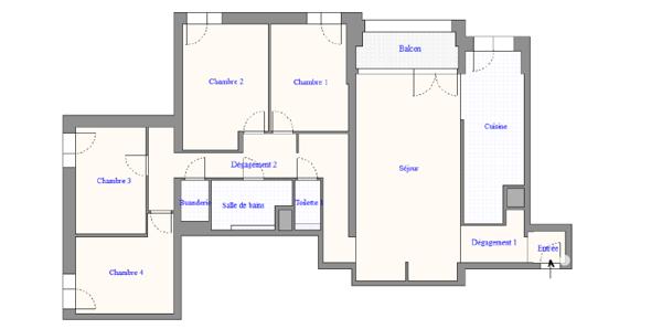 Appartement à vendre 5 pièces 104 m² Puteaux