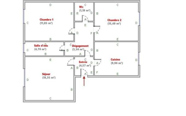 Appartement à vendre    3 pièces • 69,73 m2 Levallois-Perret
