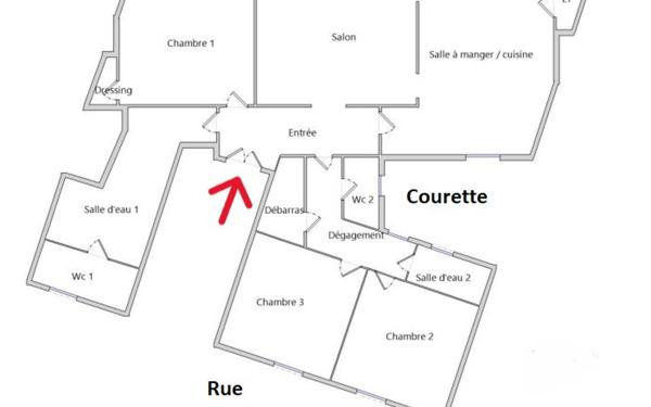 Appartement à louer    5 pièces • 128,19 m2 Paris 7