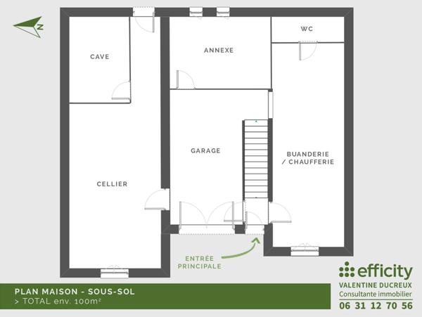 Maison 5 pièces - 101 m² Exclusivité efficity