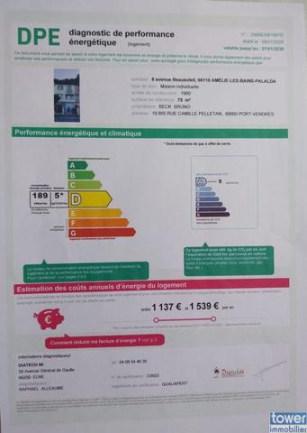 Maison à acheter à Amélie les bains. 66110 avec BRIGITTE LUDOSKY de TOWER-IMMOBILIER