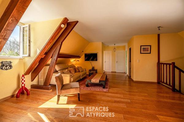 Résidence familiale avec piscine sur les collines de Bergerac