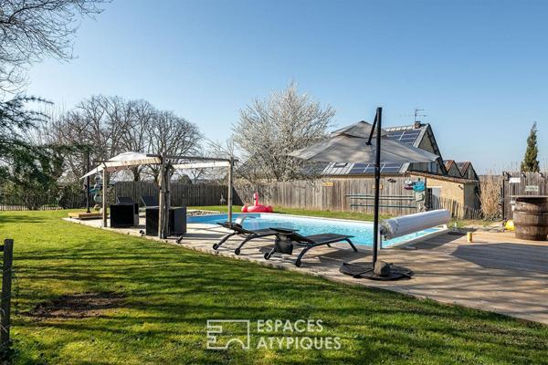 Résidence familiale avec piscine sur les collines de Bergerac