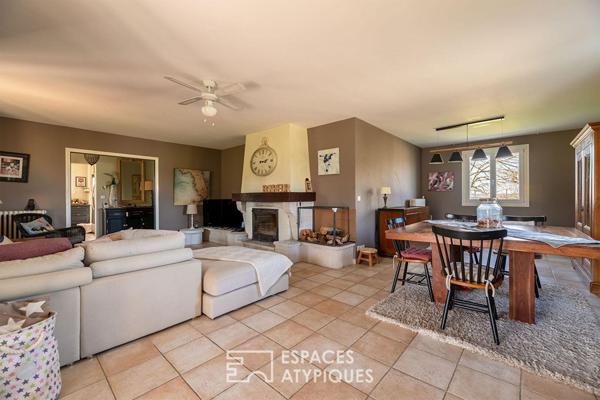 Résidence familiale avec piscine sur les collines de Bergerac