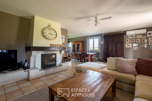 Résidence familiale avec piscine sur les collines de Bergerac