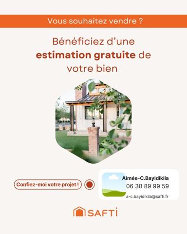 À Vendre  Appartement T2  de 36 m² RIVES ( 38140 )