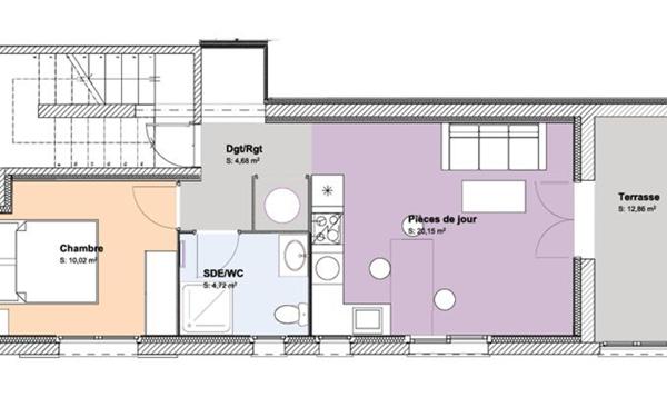 Appartement à vendre    2 pièces • 40,32 m2 Angresse