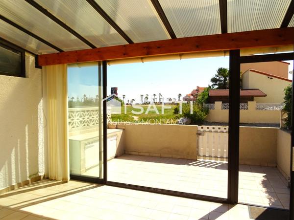 Barcarès Village, Pavillon de 47m²,Garage, Parking