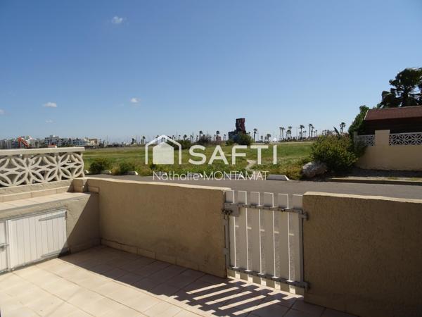 Barcarès Village, Pavillon de 47m²,Garage, Parking