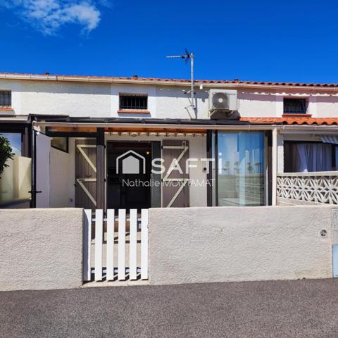 Barcarès Village, Pavillon de 47m²,Garage, Parking