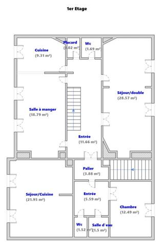 Maison à vendre  10 pièces - 233 m2 VERSAILLES - 78
