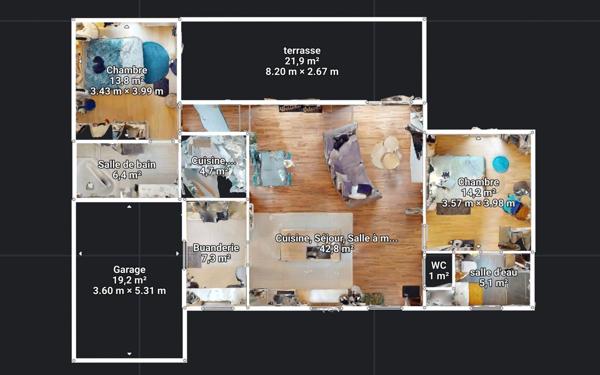 Maison à louer    3 pièces • 93 m2 Sancy