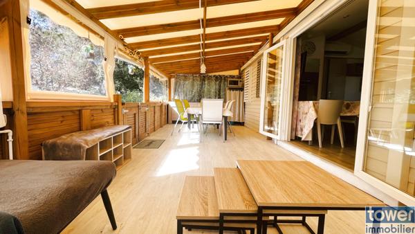 Mobilhome 3 chambres dans parc de loisirs 5 étoiles