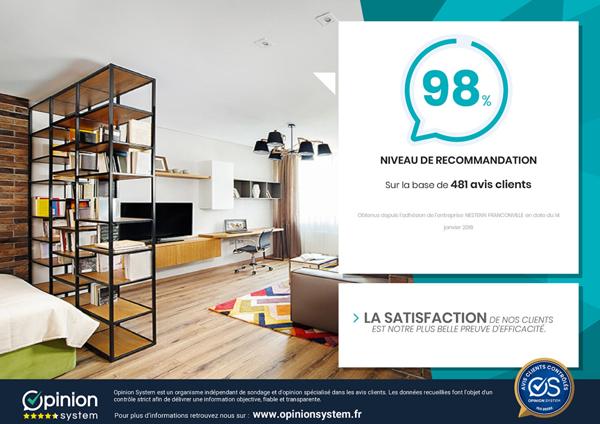 Appartement Franconville 3 pièces 59.40 m² proche centre ville
