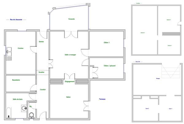 Millau (12100) MAISON F4 95 M2 SUR LE CAUSSE NOIR