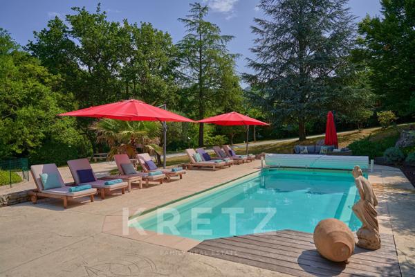 Demeure du 18e siècle rénovée, avec piscine et jardin