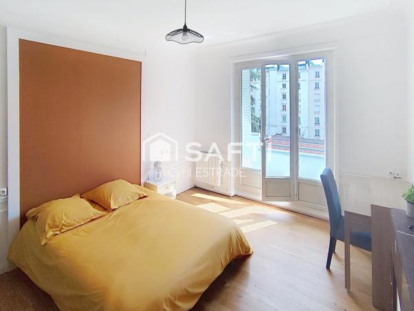 Investissement  98 m², 4 chambres, vendu meublé