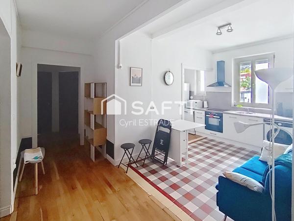 Investissement  98 m², 4 chambres, vendu meublé