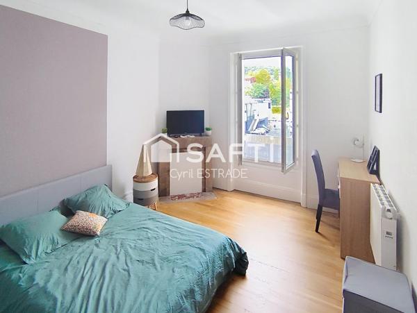 Investissement  98 m², 4 chambres, vendu meublé