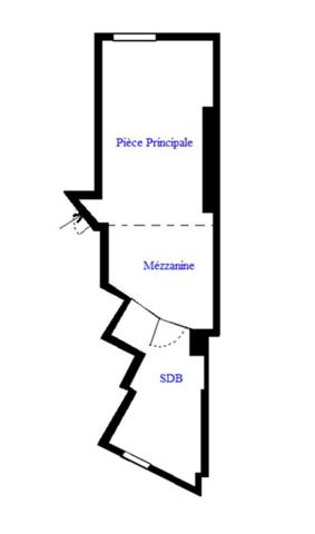 Paris 9ème - À VENDRE - Beau studio meublé en mezzanine de 26,28 m²