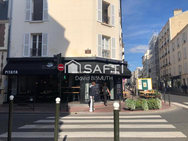 LEVALLOIS RESTAURANT 110 M2 ANGLE DE RUE AVEC TERRASSE EXTRACTION 400 LISCENCE 4 CREDIT VENDEUR SUR UNE PARTIE DU MONTANT