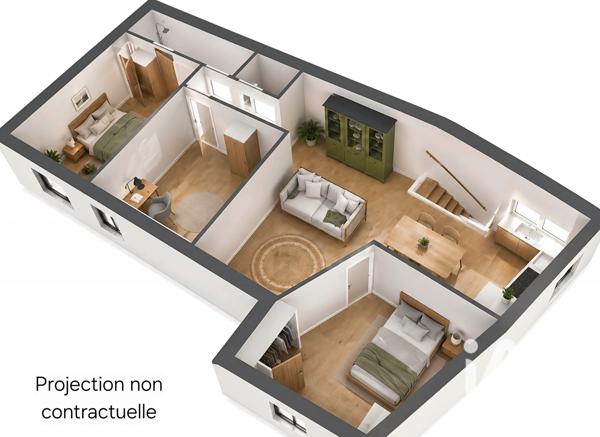Appartement à vendre 2 pièces 81 m² Basse-Goulaine