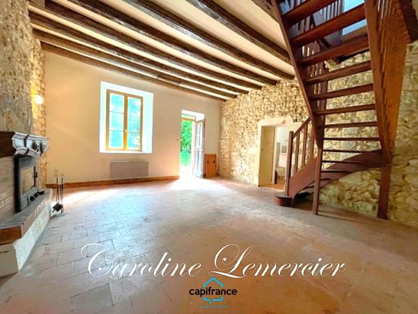 Maison à vendre  5 pièces proche de CONNERRE (72)Fermette en campagne 100 m² habitables, 3 chambres, terrain 6000 m², cavité souterraine