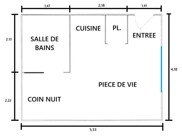 Appartement
         1 pièce
        - 22 m² Exclusivité 260 000 € *