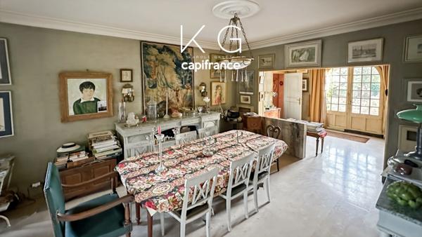 Maison de famille 230 m2 à vendre sur terrain de 3 700 m² piscinable, dépendances 326 m2, Gonneville-sur-Honfleur à 10 min d’Honfleur et 20 min de Deauville