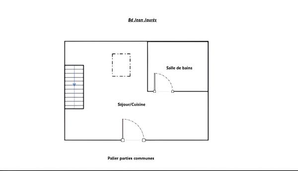 Appartement duplex meublé, Nancy F1 MEZZANINE - 38 m2 (surface carrez 20.63m²)