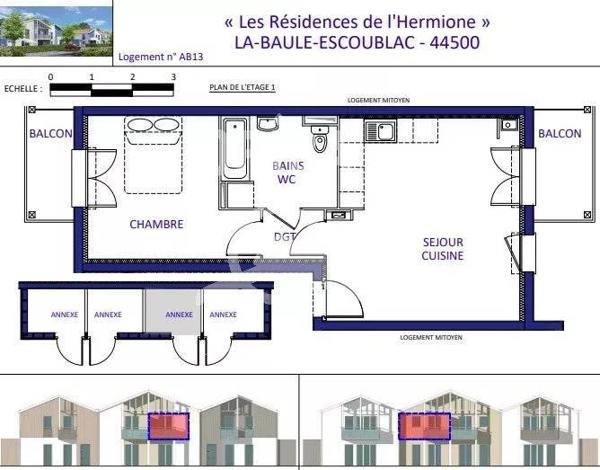 APPARTEMENT  Type 2 NEUF