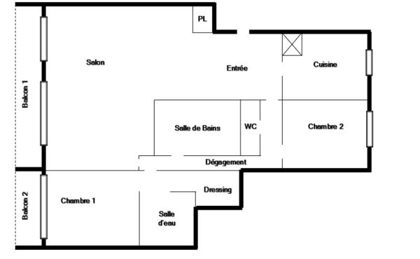 Appartement 4 pièces - 85 m²