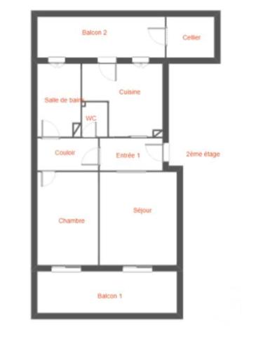 Appartement T2 à vendre  2 pièces - 58,52 m2 LA SEYNE SUR MER - 83