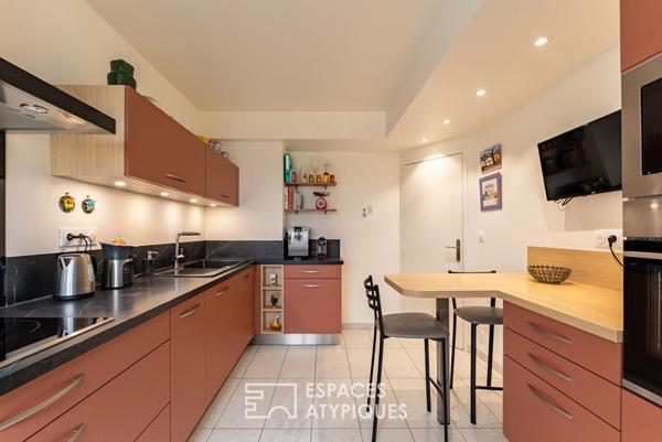 Duplex rénové avec parking en centre ville