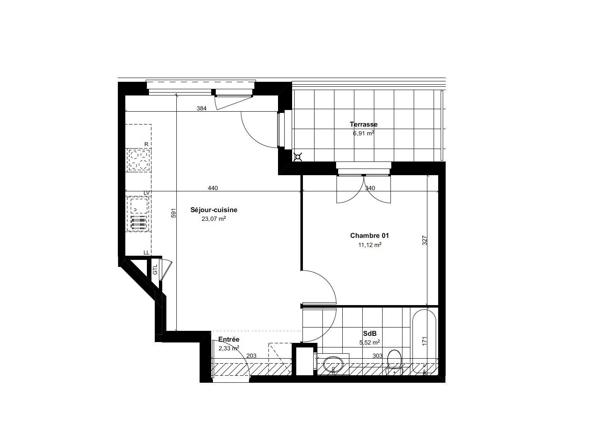 Appartement (neuf) à vendre 2 pièces 42 m² Château-Thierry