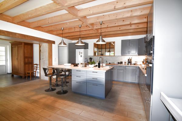 Mâcon (71000) à vendre proche MÂCON ( AIN) ,maison rénovée de 220 M2 P7 - joli terrain - gîte possible