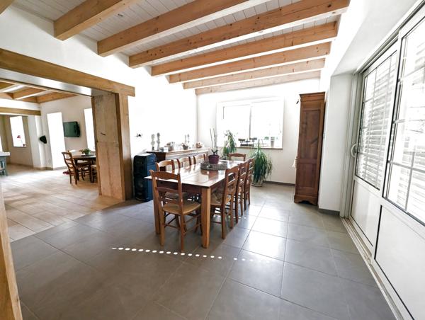 Mâcon (71000) à vendre proche MÂCON ( AIN) ,maison rénovée de 220 M2 P7 - joli terrain - gîte possible