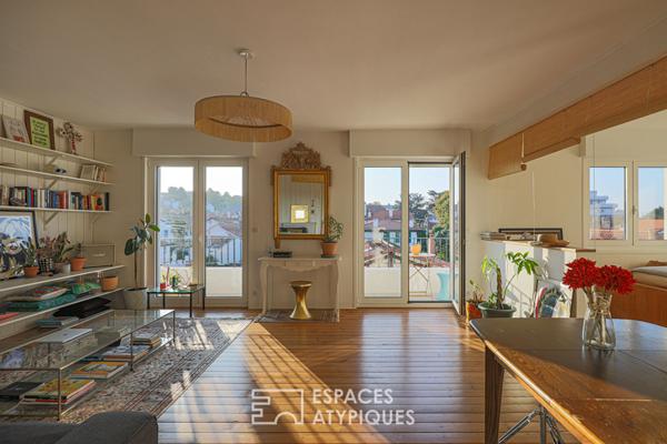Appartement traversant quartier Les Rocailles à Biarritz
