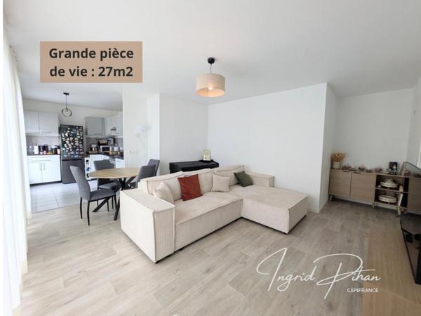 Apt T3 de 65m2 + TERRASSE de 58M2 - PARKING - DERNIER ETAGE - COEUR DE VILLE de BEZONS (95)