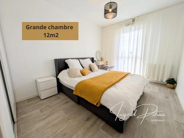 Apt T3 de 65m2 + TERRASSE de 58M2 - PARKING - DERNIER ETAGE - COEUR DE VILLE de BEZONS (95)