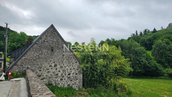 A vendre à Saint Martin Valmeroux, au coeur du pays de Salers, Maison avec garage et deux granges avec terrain.